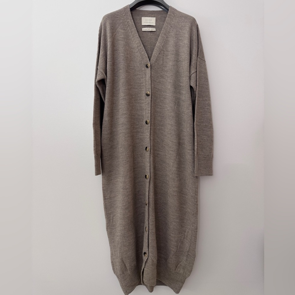 Lauren Manoogian Alpaca Sweater Dress Cardigan, 1